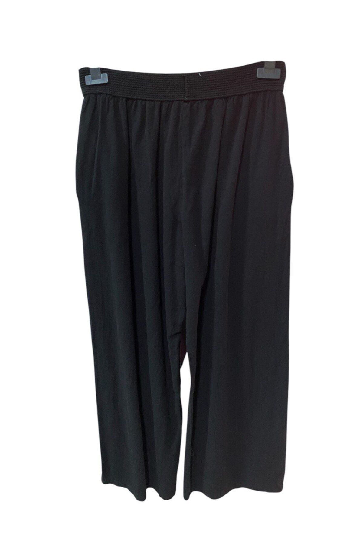 GÜLDEN KATRAN-Italian Linen Trousers with Elastic Waist 4