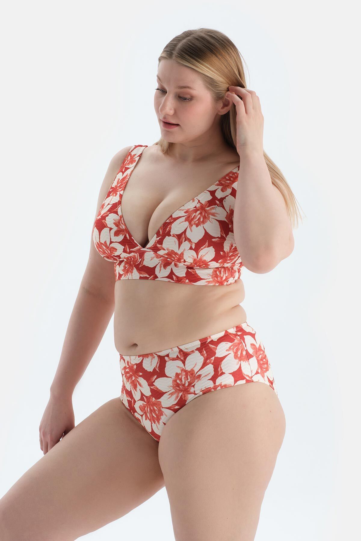 Dagi-Multicolor High Waist Bikini Bottom 3