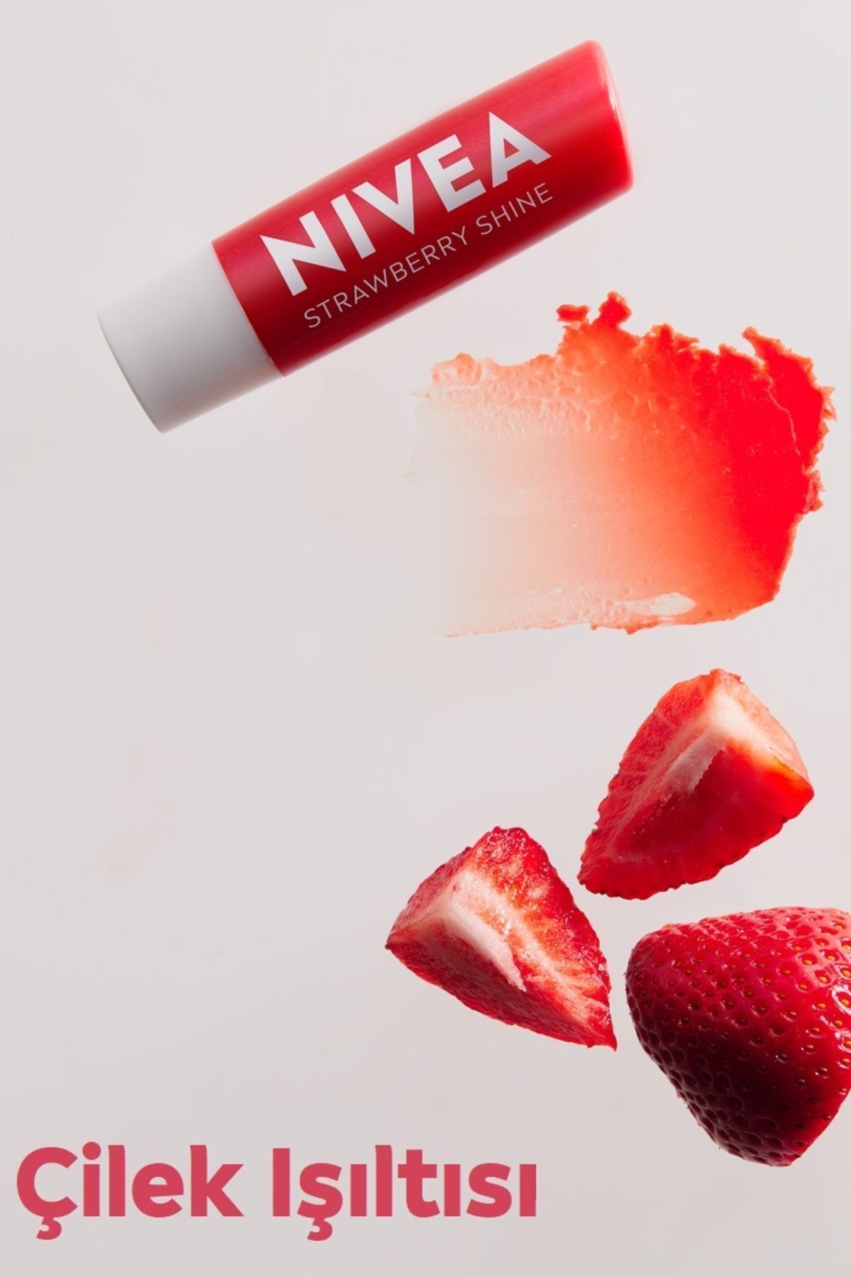 NIVEA-Fruity Shine Strawberry Lip Protector- 3