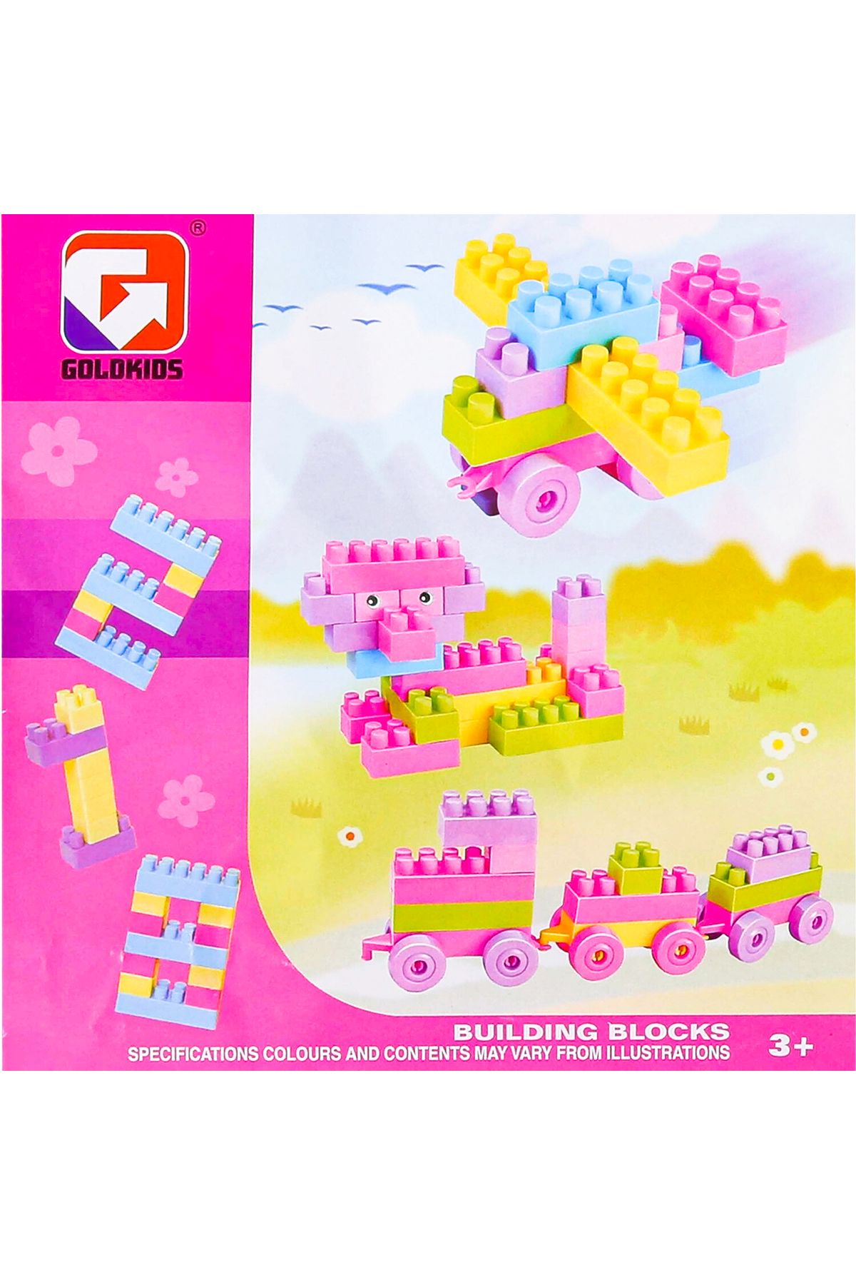 GOLD KİDS-Colorful and durable 60 piece educational building block set 3