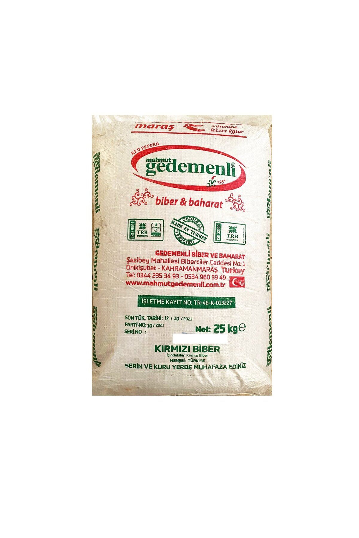 GEDEMENLİ KARBONAT 25 KG