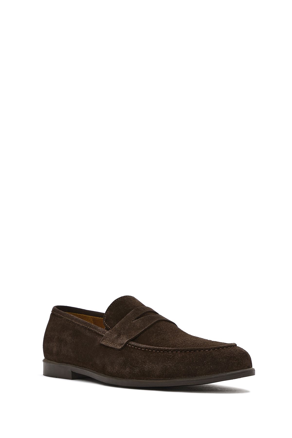 Derimod-Men's Brown Suede Leather Loafer 25Sfd 790210 6