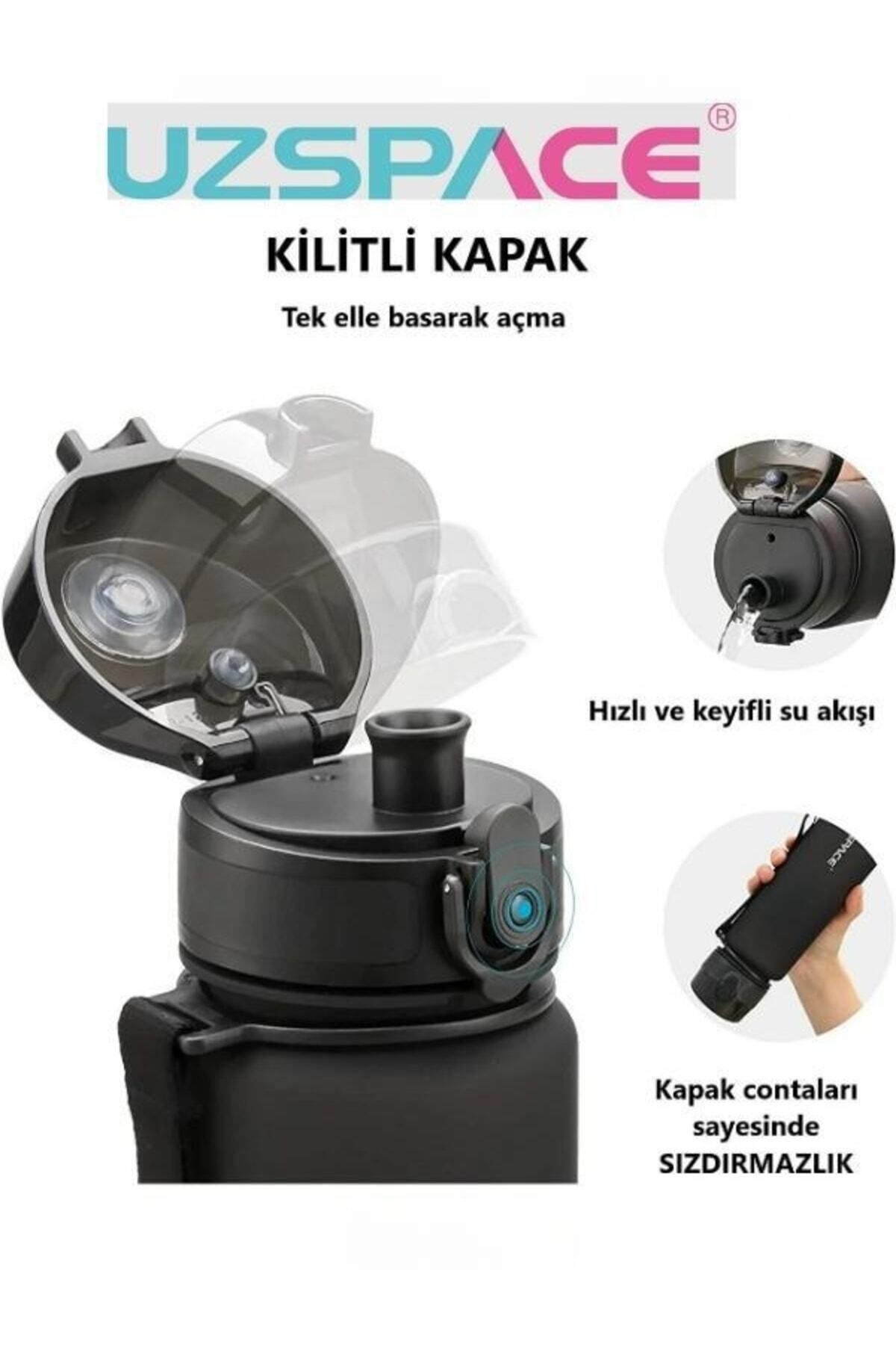 قمقمه و فلاسک قرمز جریان آب Tritan Uzspace 1000 میل Vagonlife
