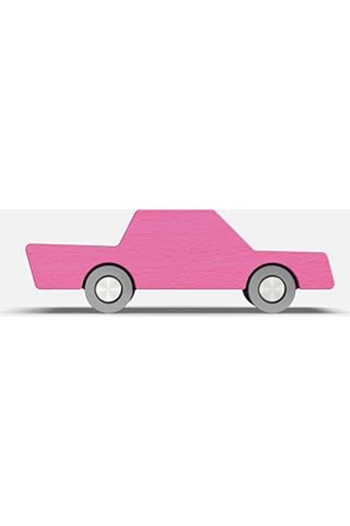 Mu Art Ahşap Waytoplay Back & Forth Car Pink Araba, Pembe