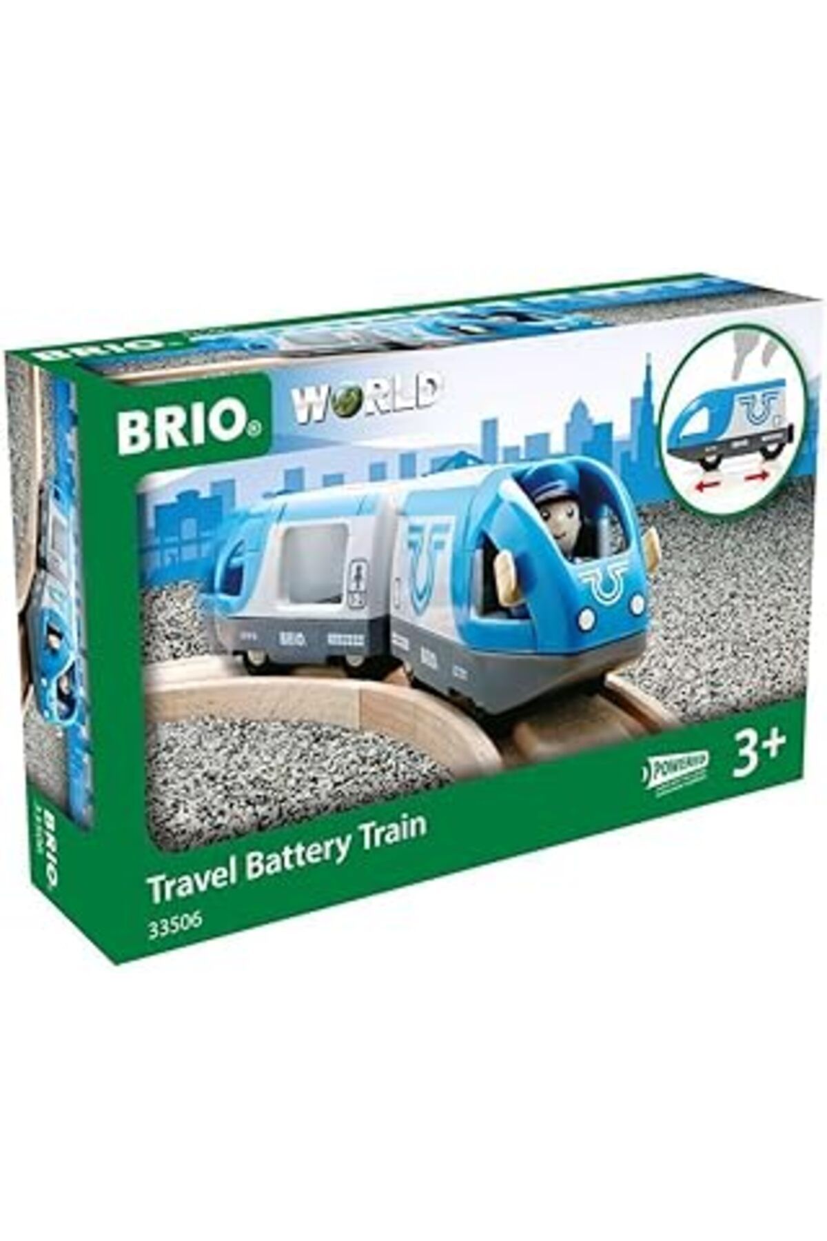 Mu Art Ahşap Brio - Travel Battery Train (33506)