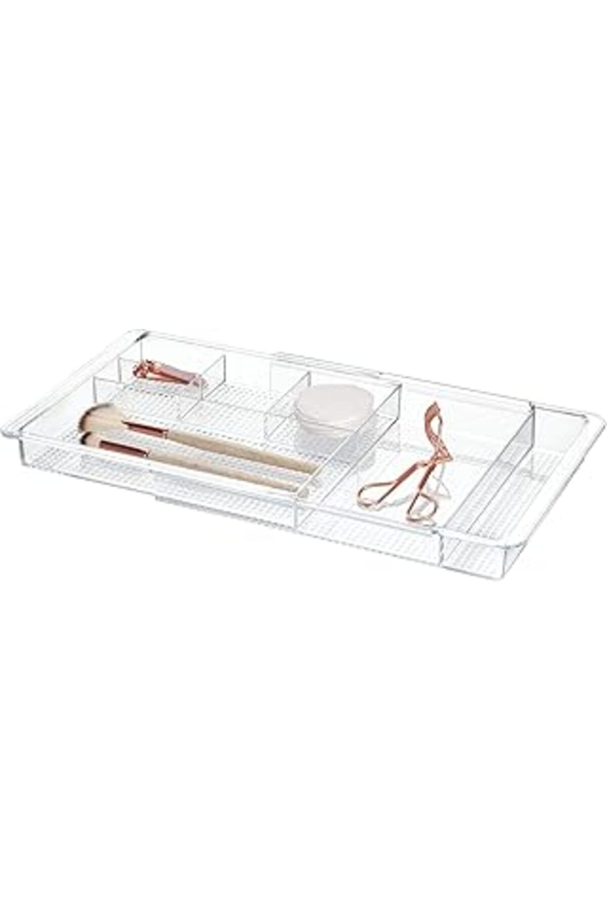 Mu Art Ahşap Interdesign Clarity Çekilebilir Çekmece Düzenleyici, Plastik, Şeffaf, Ausziehbarer Schubladen-organ