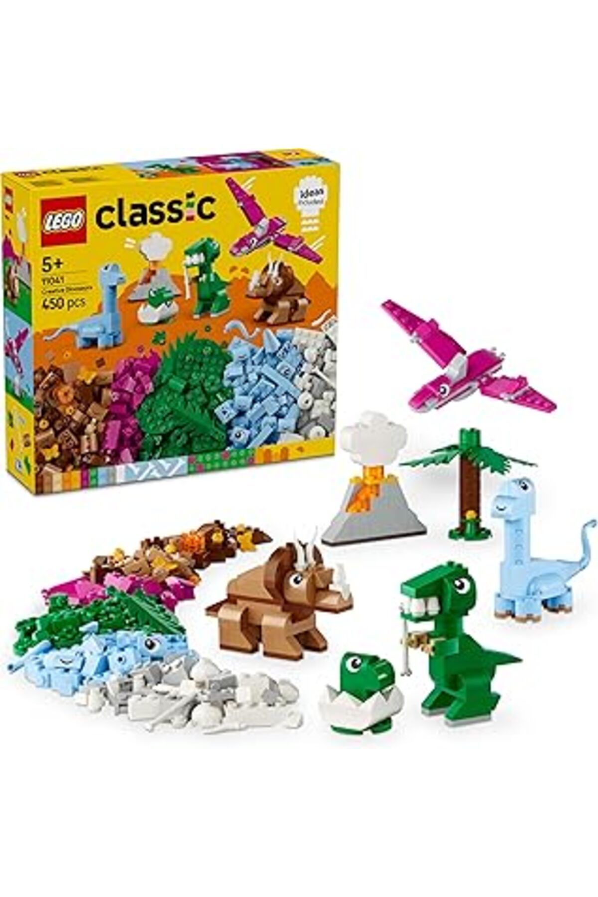 Mu Art Ahşap Classic Yaratıcı Dinozorlar 11041-5 Yaş Ve Üzeri Çocuklar Yaratıcı Ve Eğlenceli Oyuncak Yapım Seti
