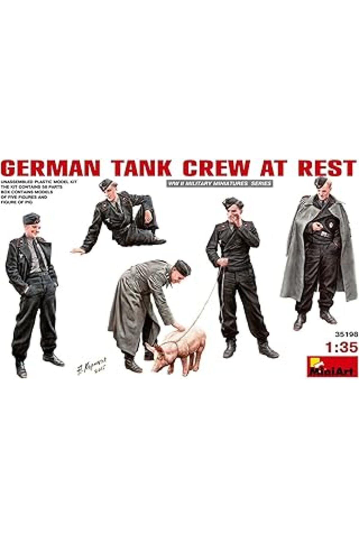 Mu Art Ahşap Miniart 35198 – Figürler German Tank Crew At Rest
