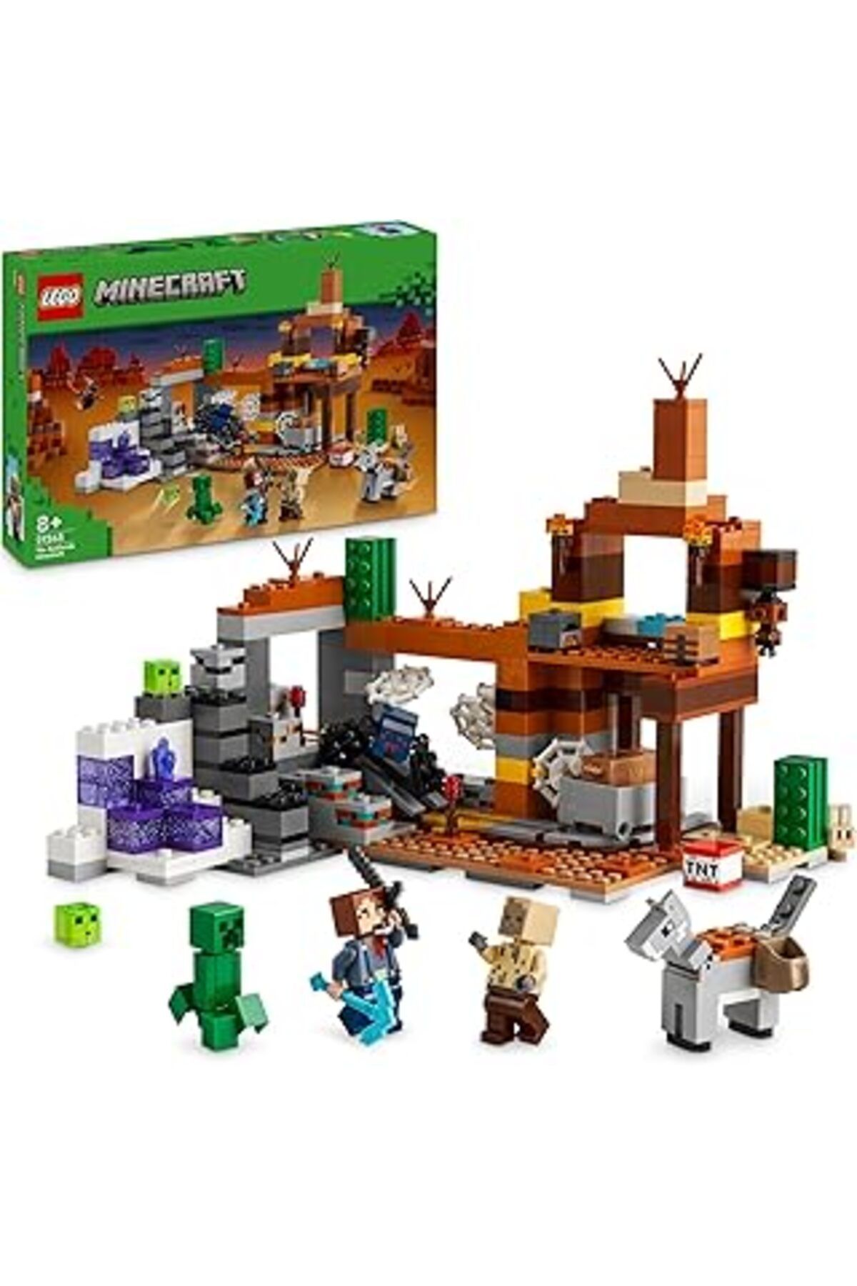 Mu Art Ahşap Lego Minecraft Çorak Arazi Maden Kuyusu 21263-8 Yaş Ve Üzeri Macera Oyunları Seven Çocuklar İçin Mi
