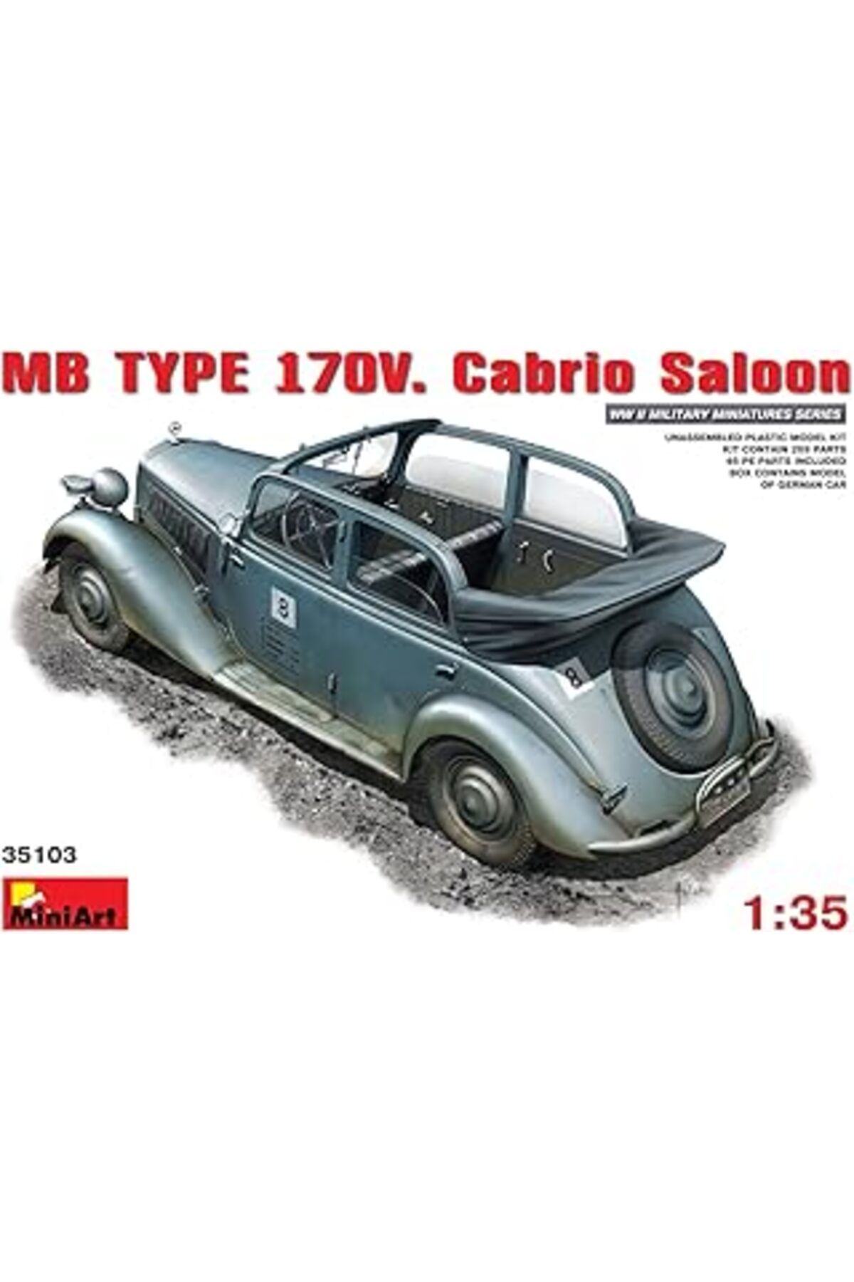 Mu Art Ahşap Miniart 35103 – Mb Tip 170 V. Cabrio Saloon