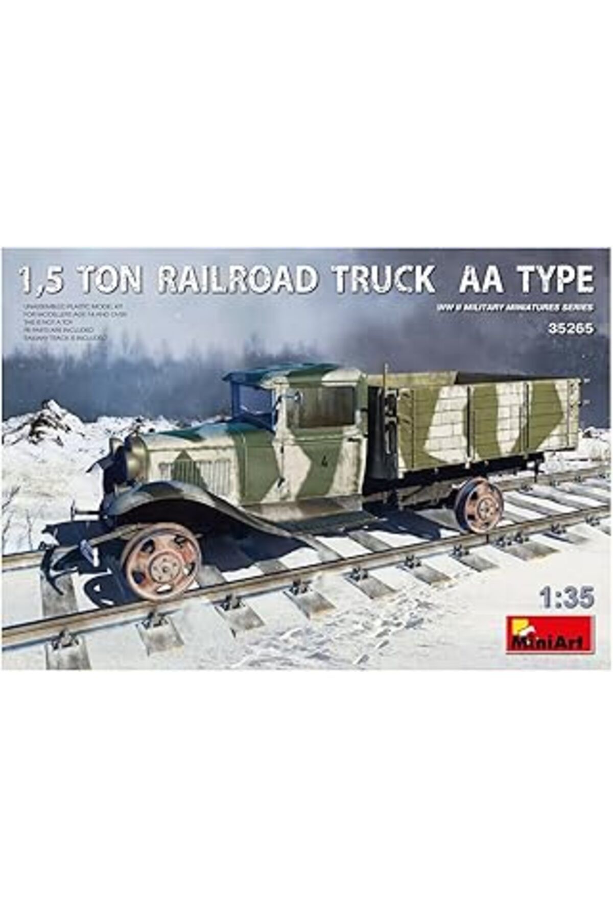 Mu Art Ahşap Miniart 35265 1:35 1,5 Ton Demiryolu Kamyonu Aa Tipi
