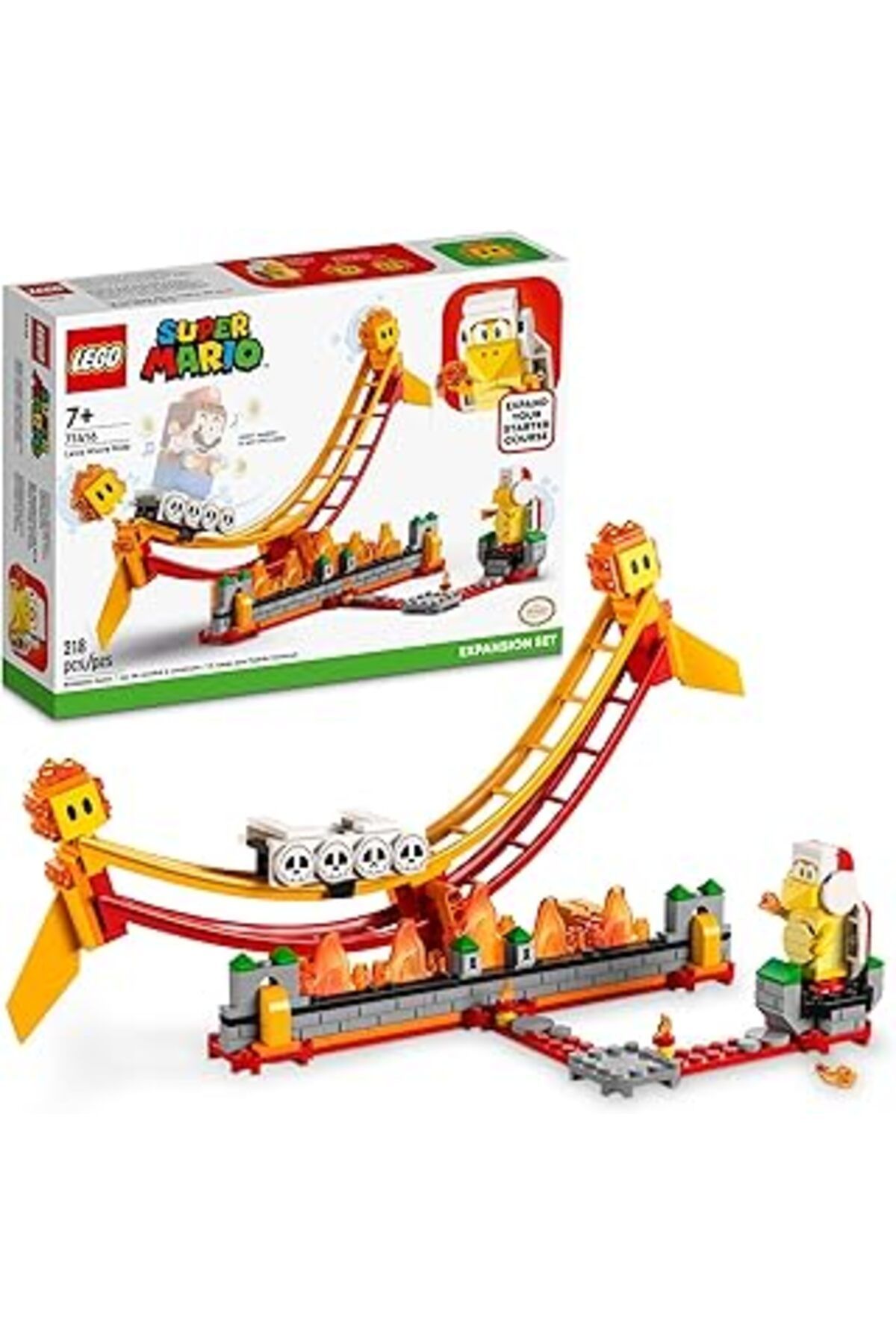 Mu Art Ahşap Lego® Super Mario™ Lav Dalgası Ek Macera Seti 71416-7 Yaş Ve Üzeri Çocuklar Için Koleksiyonluk Yara