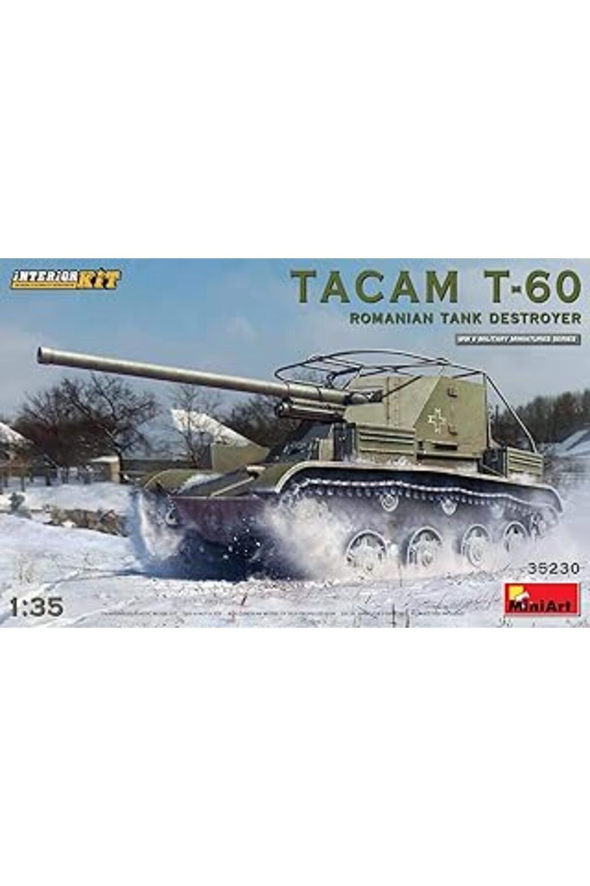 Mu Art Ahşap Miniart 35230 1:35 Tacam T-60 Romanya Tanksavar - Interior Kit