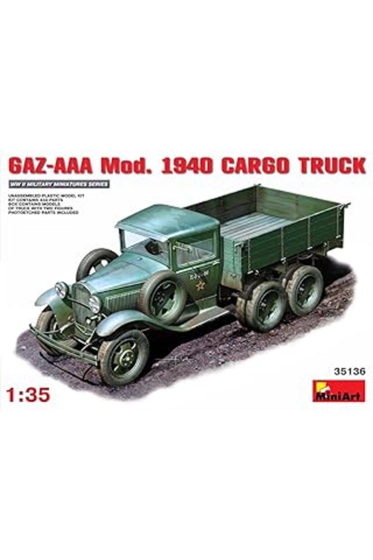 NETWORK ART Miniart 35136 – Gaz-Aaa Model 1940 Cargo Truck