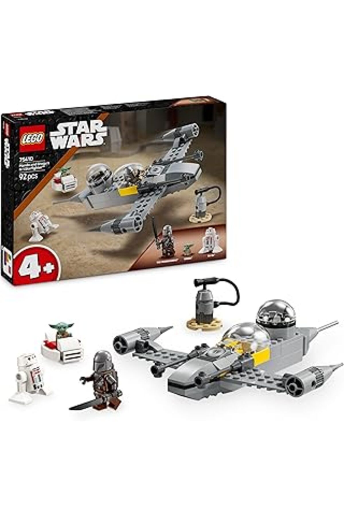 Mu Art Ahşap Lego Star Wars: The Mandalorian Mando Ve Grogu’Nun N-1 Starfighter’I 75410-4 Yaş Ve Üzeri Çocuklar