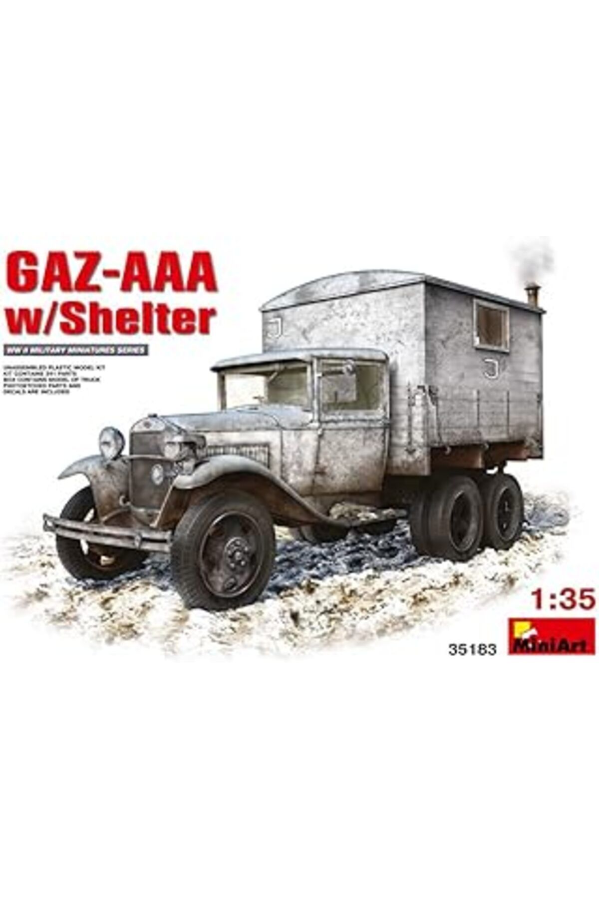 Mu Art Ahşap Miniart 35183 – Modellbausatz Gaz-Aaa With Örtü