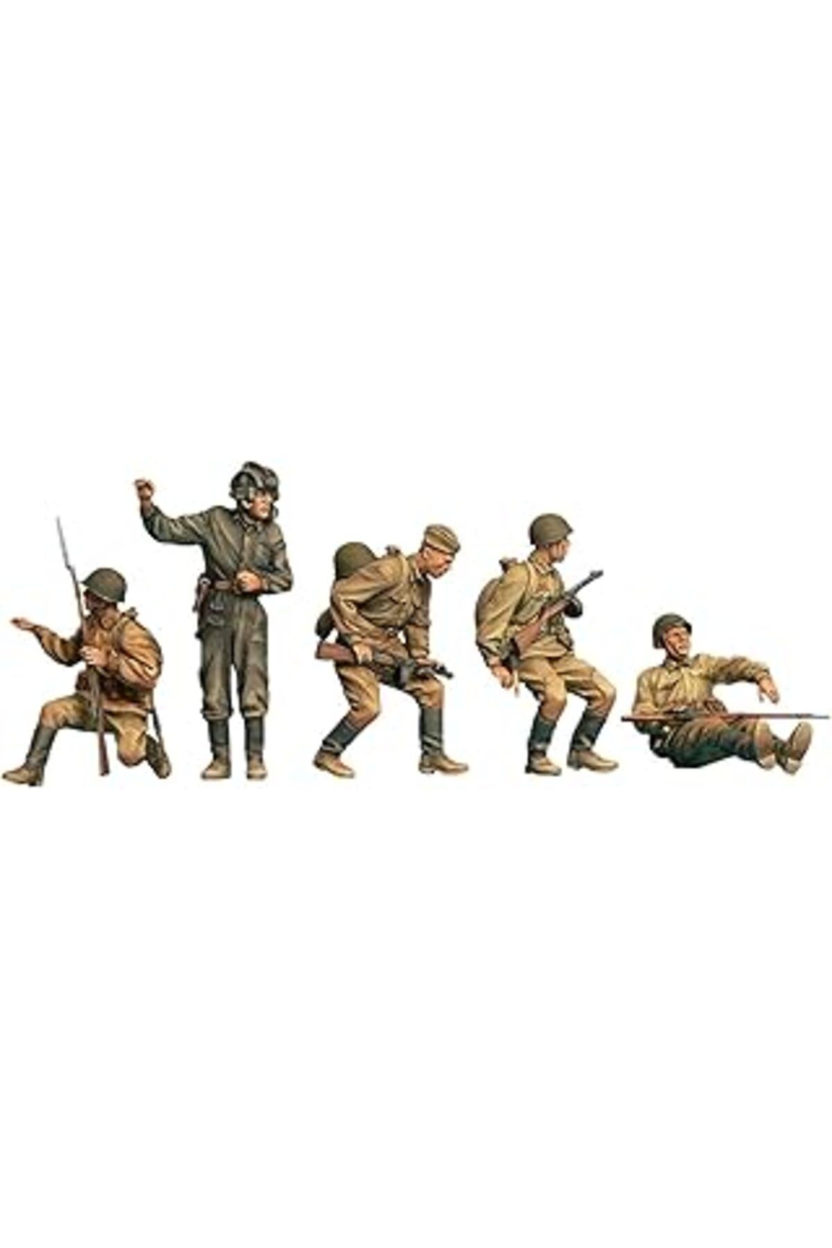 Mu Art Ahşap Miniart 35281 1:35 Sovyet Süvari Askerler. Özel Üretim.