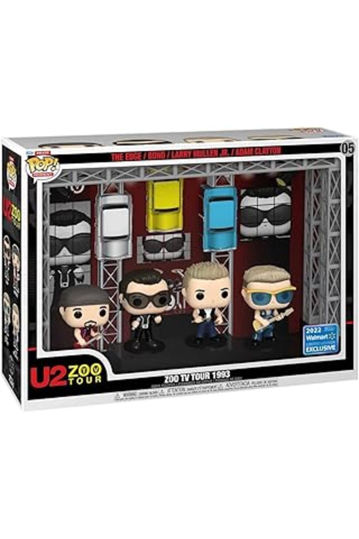 Mu Art Ahşap Funko Pop Moment Deluxe: U2 S Hayvanat Bahçesi Tv Turu (1993) Vinil Figürler (2022 Sınırlı Sayıda Ö