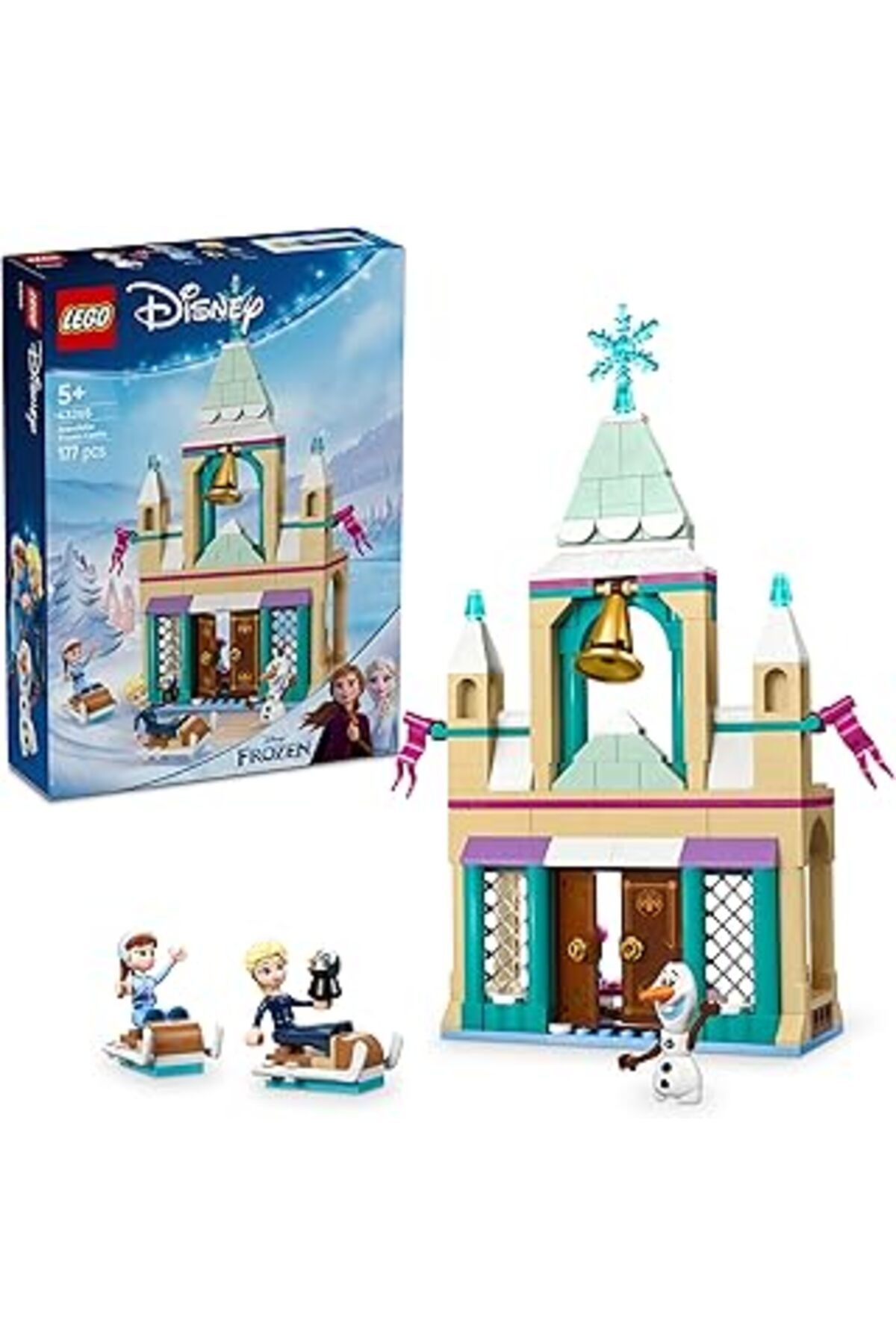 Mu Art Ahşap Lego ǀ Disney Frozen Arendelle Karlar Ülkesi Şatosu 43265-5 Yaş Ve Üzeri Çocuklar Için Mini Elsa Be