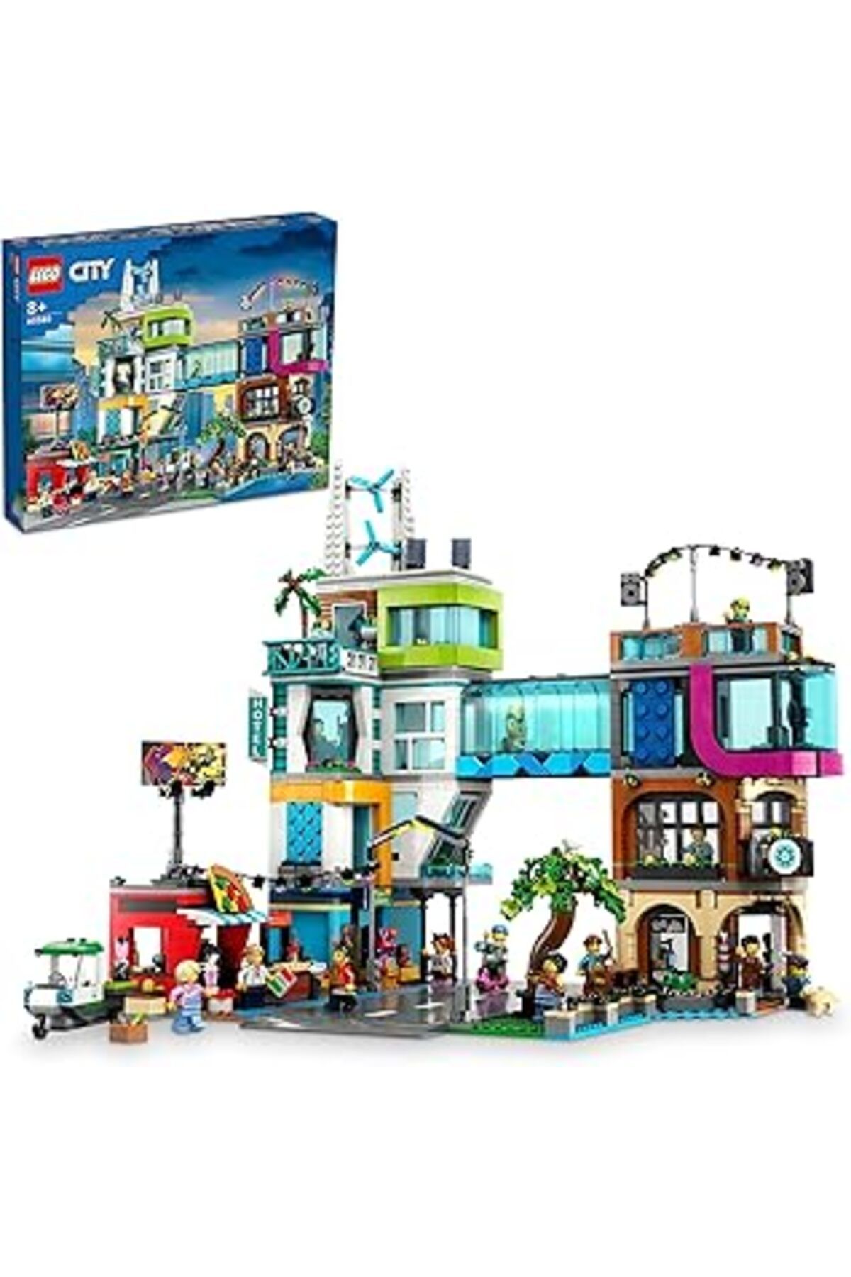 Mu Art Ahşap Lego City Şehir Merkezi 60380 - 8 Yaş Ve Üzeri Çocuklar İçin Çok Özellikli, Yeniden Yapılandırılabi