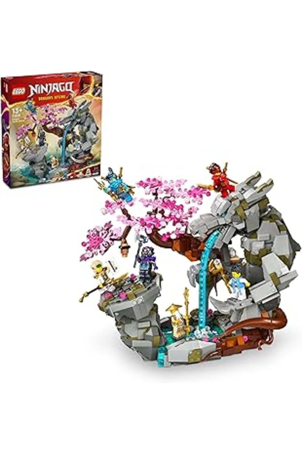 Mu Art Ahşap Lego Ninjago Ejderha Taşı Tapınağı 71819-13 Yaş Ve Üzeri Gençler Için 6 Minifigür Içeren Yaratıcı O