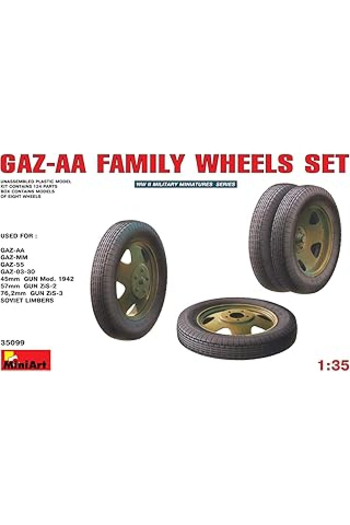 Mu Art Ahşap Miniart 35099 – Gaz-Aa Family Wheels Set