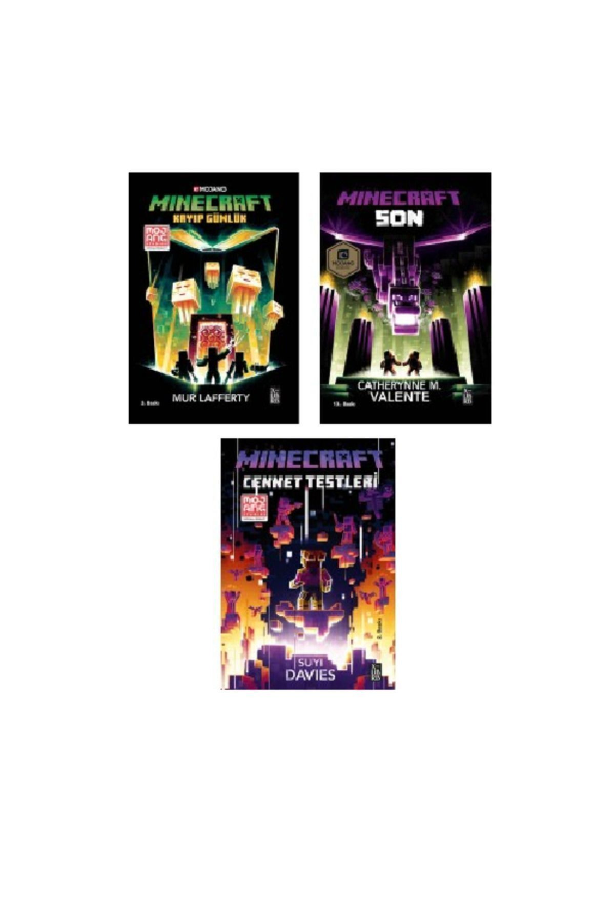 XLibris Minecraft Kayıp Günlük + Son + Cennet Testleri 3 Kitap Set