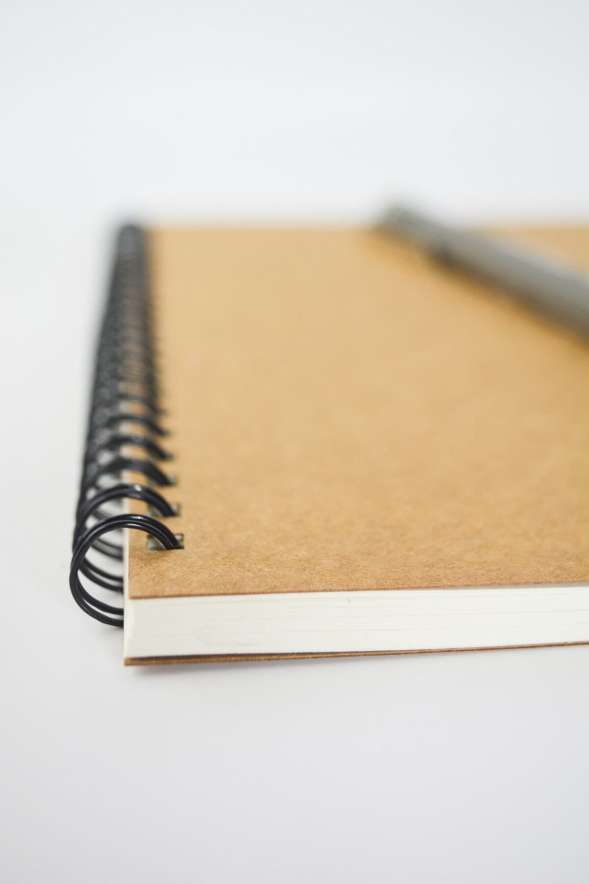 Fark Tanıtım-A5 Kraft Cover Unlined Notebook, A5 Notebook, 60 Sheets(120 Sheets) 4