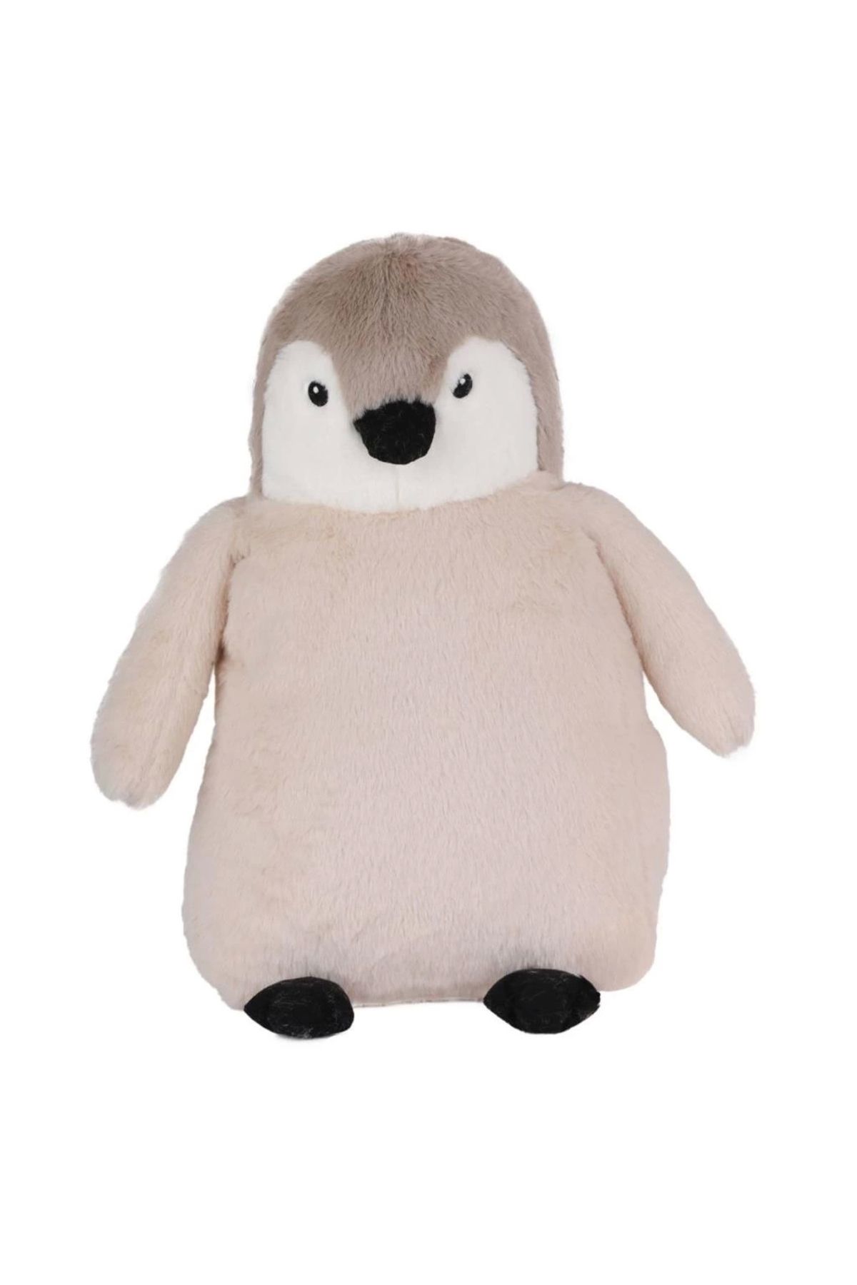 Finetoo Büyük Peluş Penguen Açık Kahve Çocuklar İçin Yumuşacık ve Sarılmaya Uygun Oyuncak