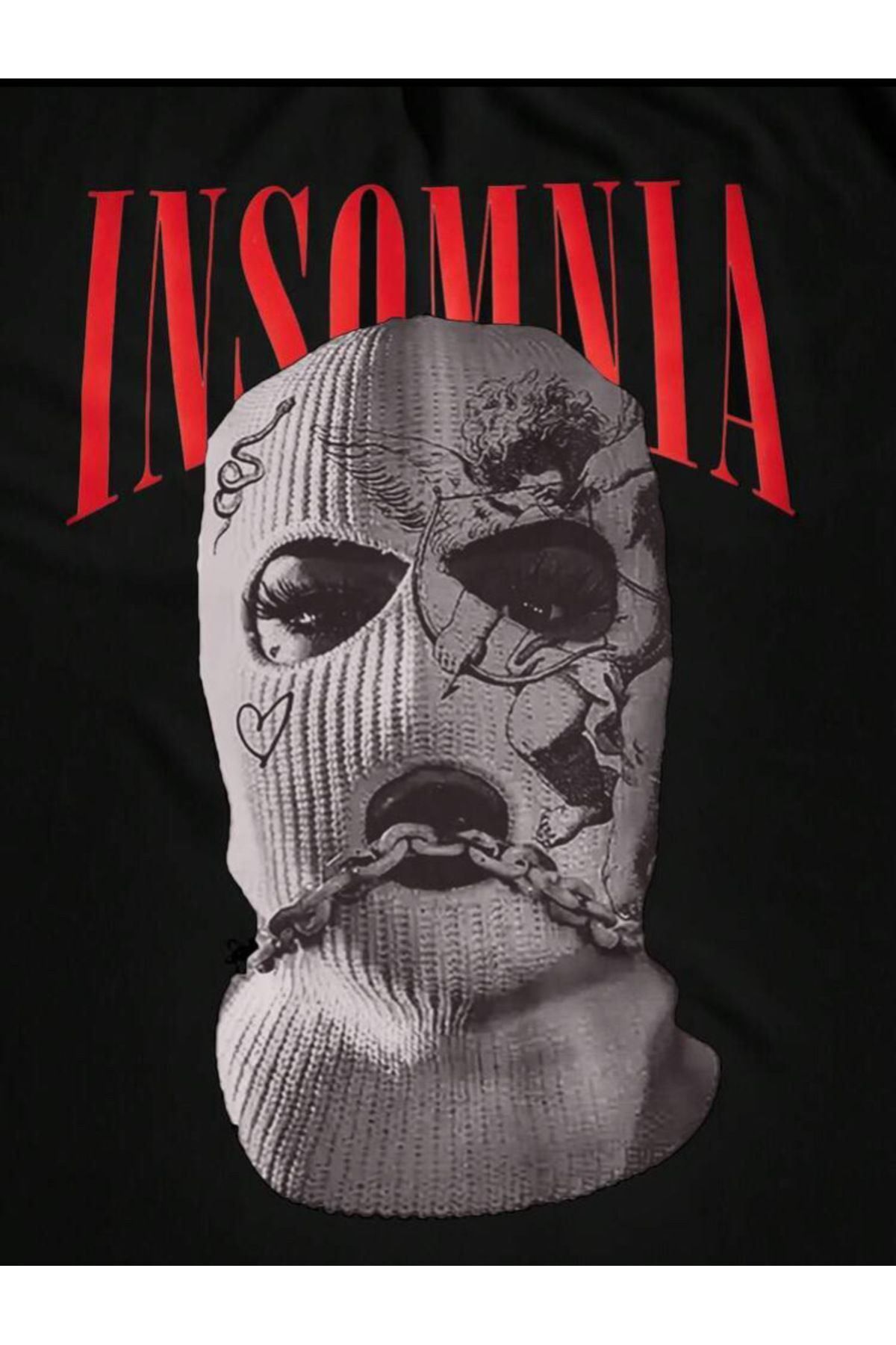 VBSVİBES-INSOMNIA PRINTED OVERSIZE TSHIRT 2