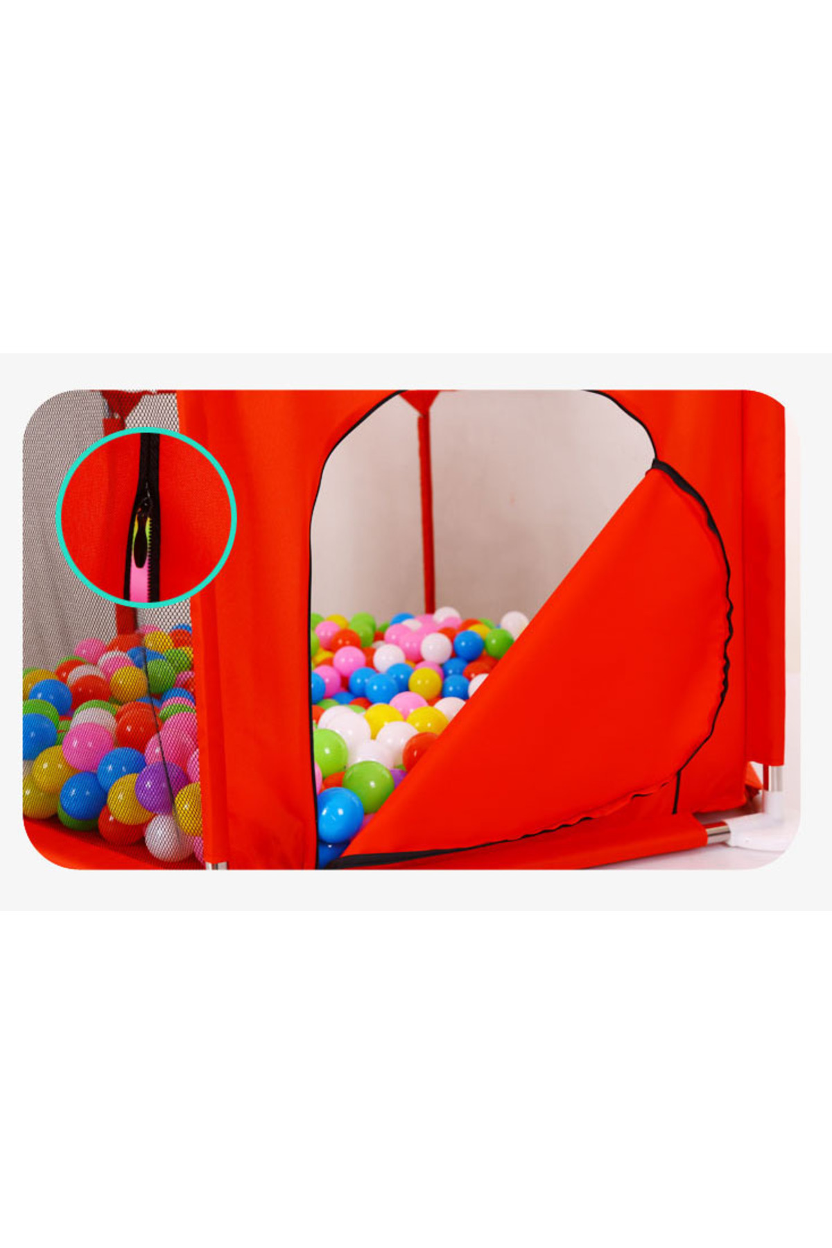 Baby Home Happy 2in1 Güvenli Bebek Ve Çocuk Oyun Alanı Oyun Parkı Oyun Matı Ve Topları fotoğrafı 5 (önizleme)