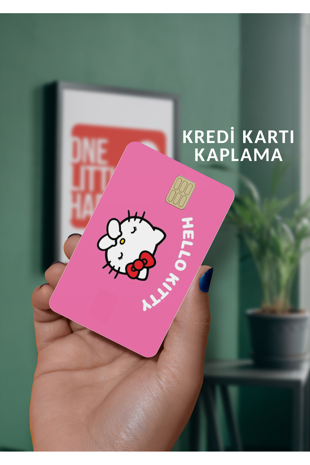 One Little Happiness Hello Kitty Kredi Kartı Kaplama Sticker