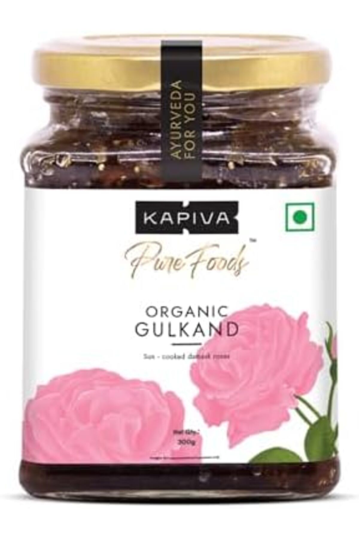 KAPİVA-Kapiva Organic Gulkand 300gms (Rose Petal Jam) | 100% Natural | Sun-Cooked Damask Roses 2