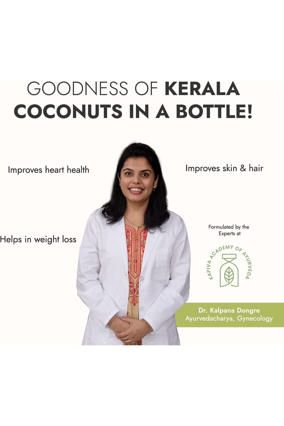 KAPİVA-Kapiva Virgin Cold-Pressed Coconut Oil | 100% Pure, Organic & Edible | For Cooking, Skin & Hair Heal 4
