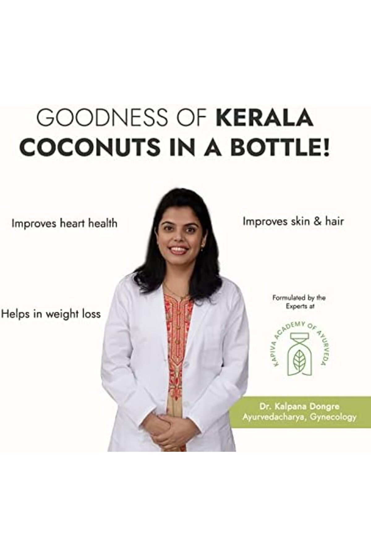 KAPİVA-Kapiva Virgin Cold-Pressed Coconut Oil | 100% Pure, Organic & Edible | For Cooking, Skin & Hair Heal 5