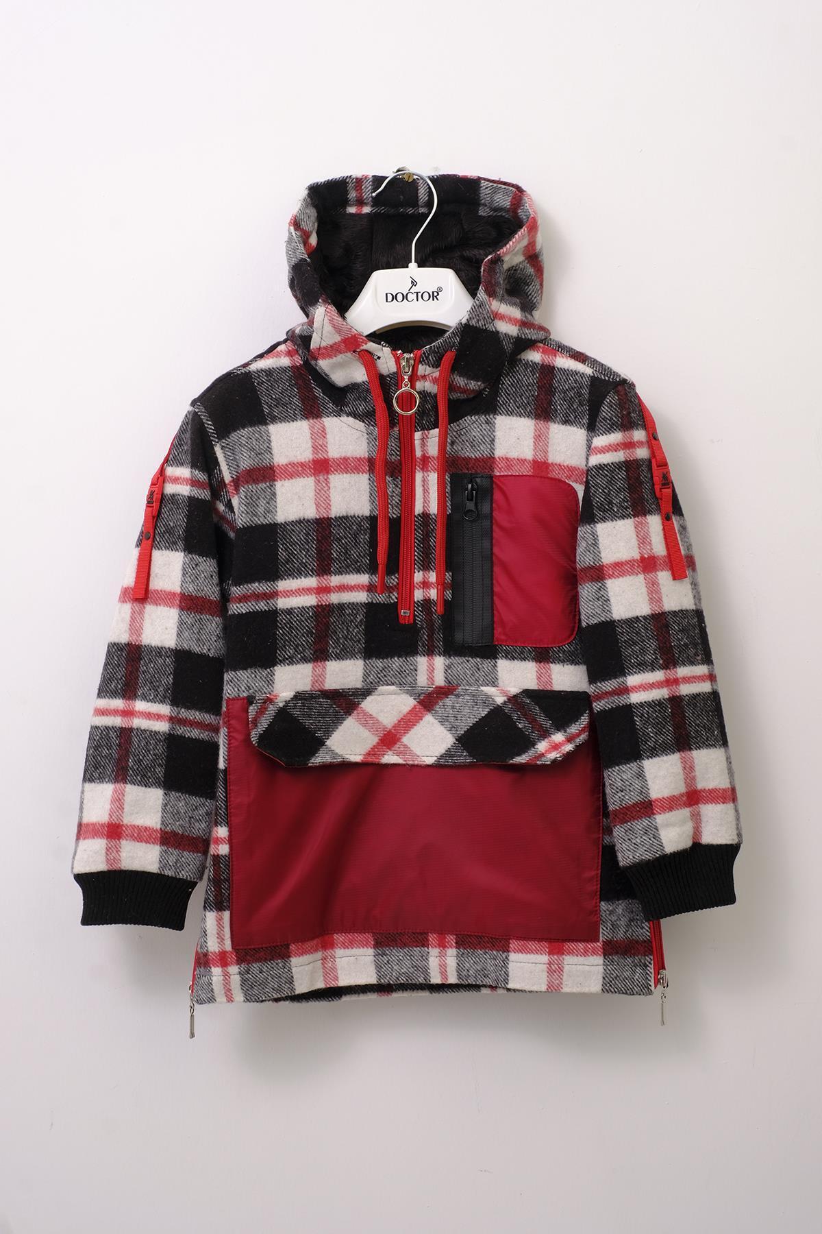 دکتر جونیور ژاکت کانگورو طرح چوب‌بر پسرانه