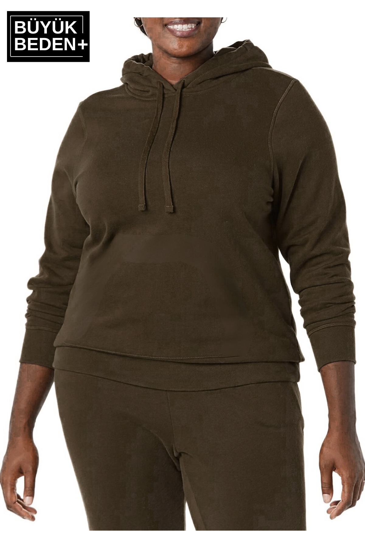 Superlife-Γυναικείο φούτερ με κουκούλα Plus Size SPR24BSWK57 3