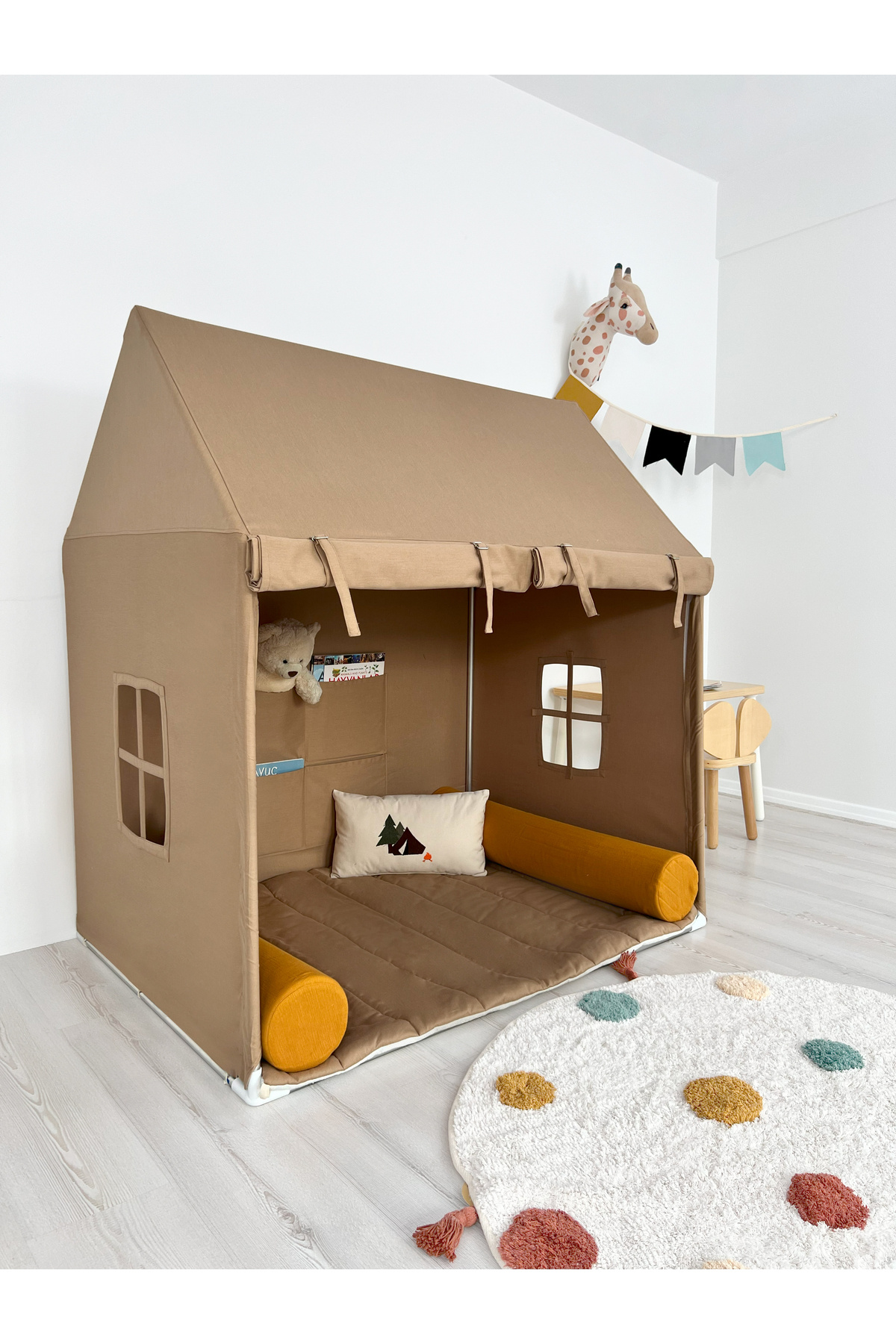 PAMUKA Cabin House Beige + Oyun Halısı fotoğrafı 2 (önizleme)