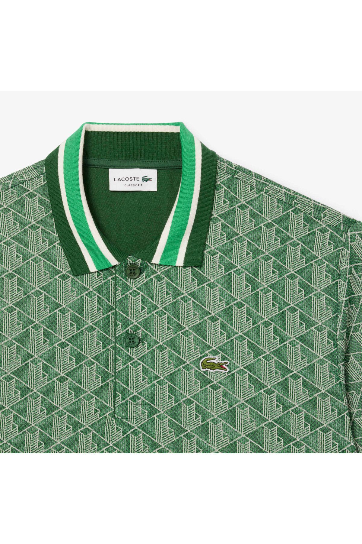 تی شرت یقه پولو مردانه چند مونوگرام کلاسیک مناسب چوگان Lacoste