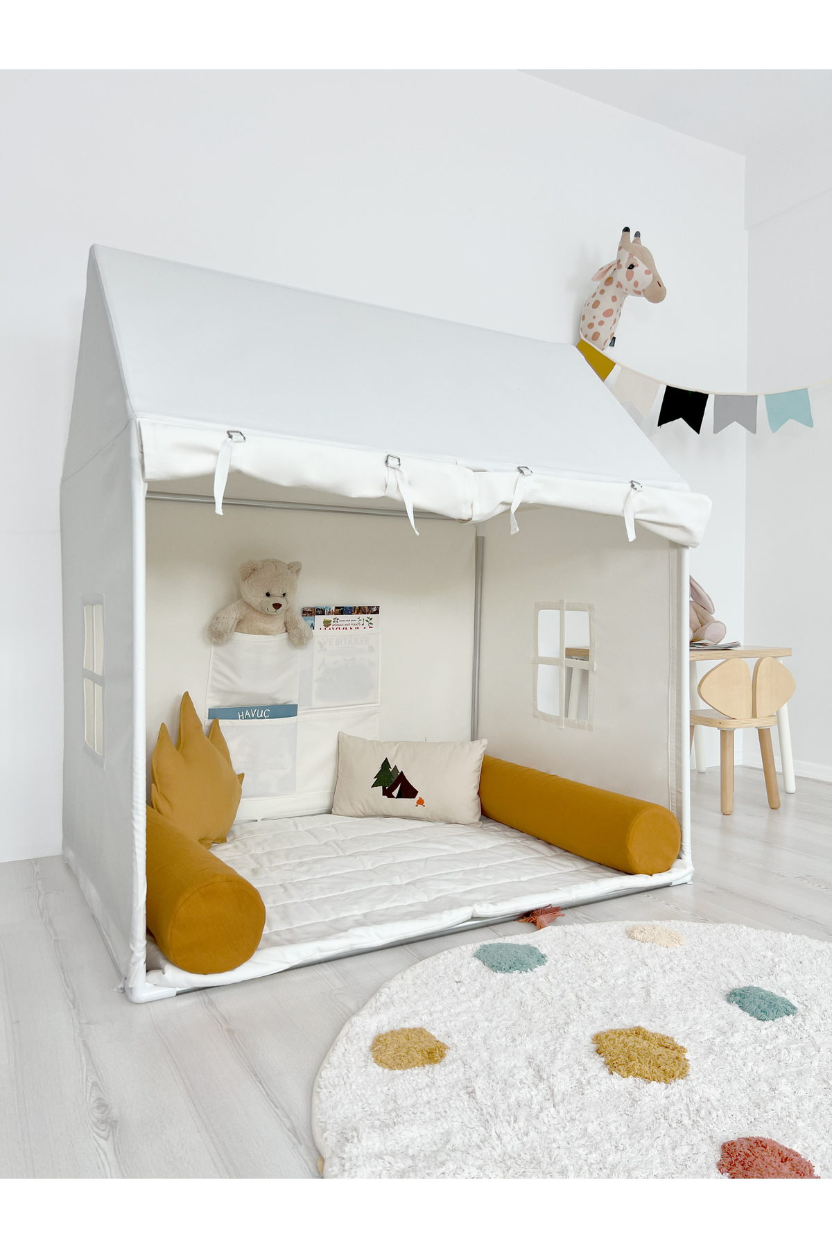 PAMUKA Twin Oyun Evi - White fotoğrafı 4 (önizleme)