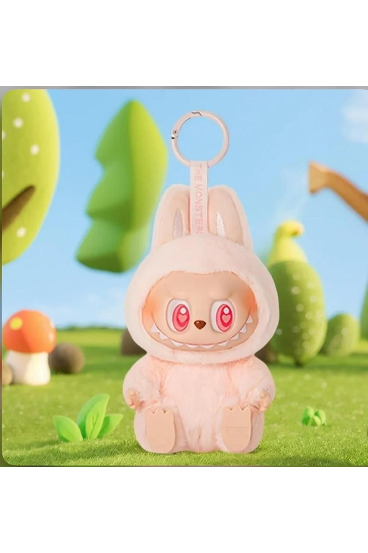 Pop Mart-Cute Monster Plush Keychain –Kawaii Hanging Bag Charm, Soft Vinyl Figure girls and boys toy 2