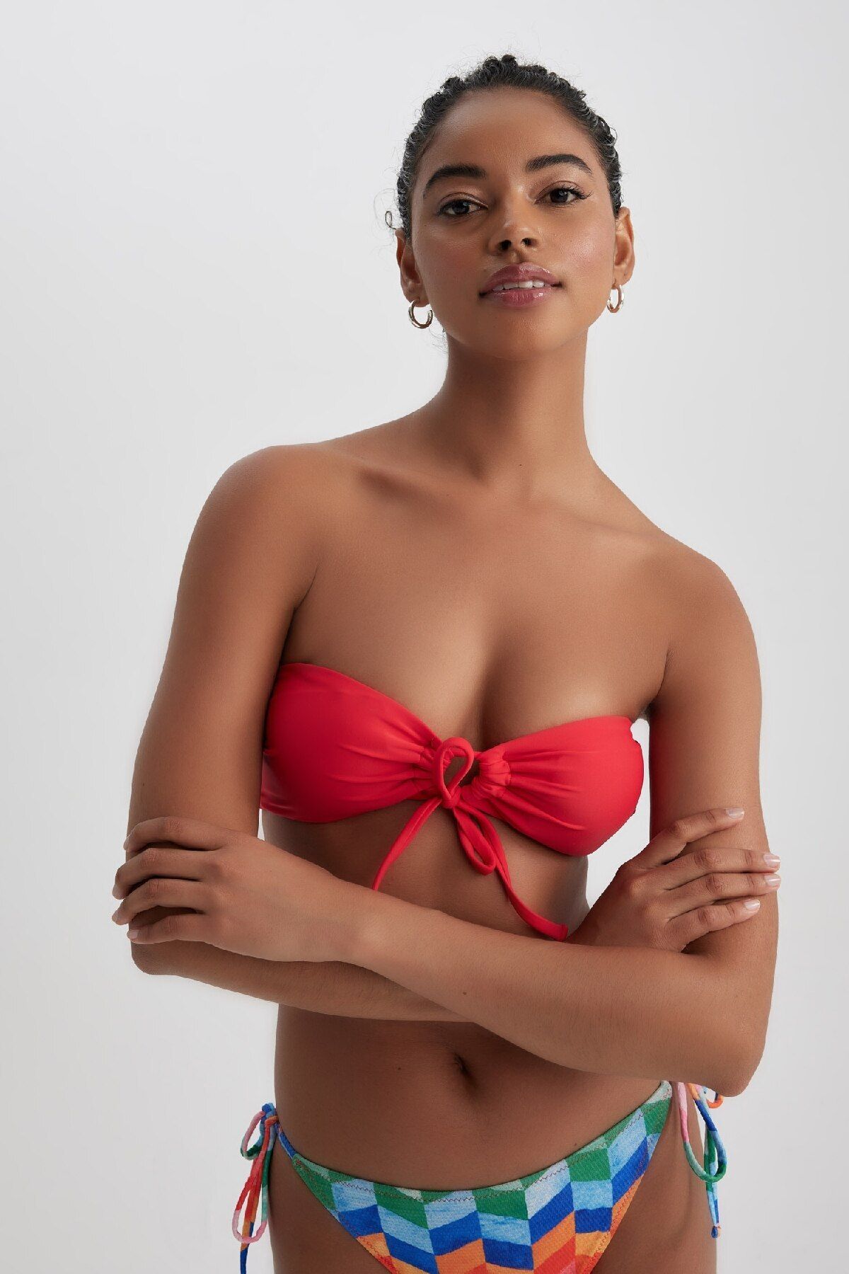 DeFacto Fall In Love Regular Fit Bikinioberteil Z5258az23sm für Damen - XXS