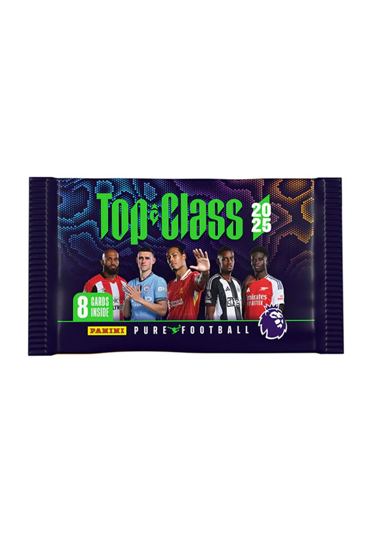 Premier League Top Class 2025 Trading Cards 1 Paket (8 Kart) Set