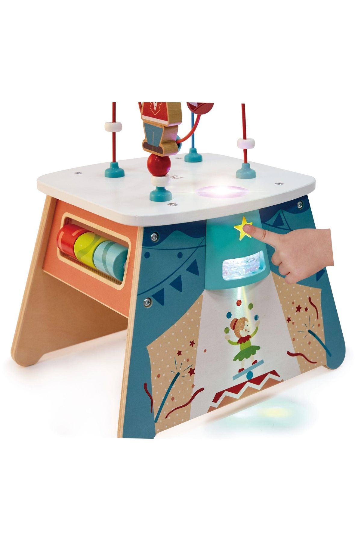 Hape-Wooden toy - Circus activity center with lights 3