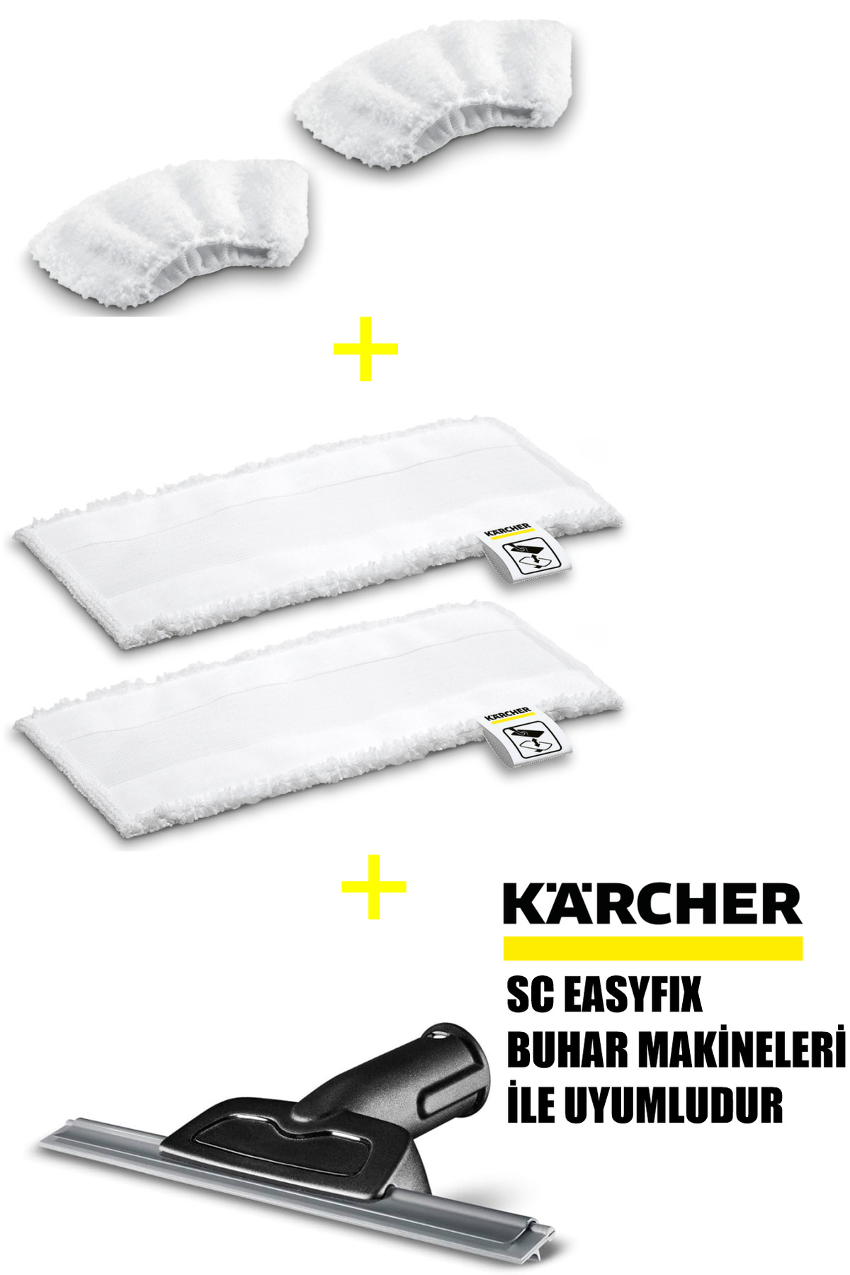 Klintex Karcher Easyfix Buharlı Temizlik Makinesi Uyumlu Yenileme Seti + Cam Silme Aparatı - Fiyatı, Yorumları