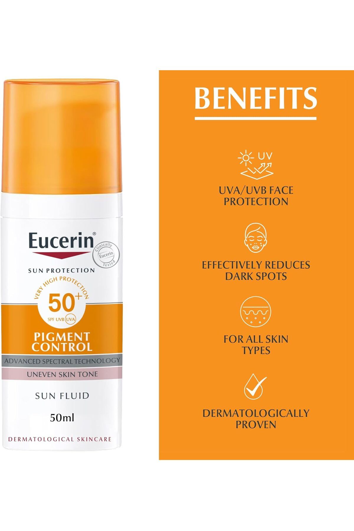 Eucerin-Eucerin Face Sunscreen Even Perfector Pigment Control Sun Fluid with Thiamidol, SPF50+ 3