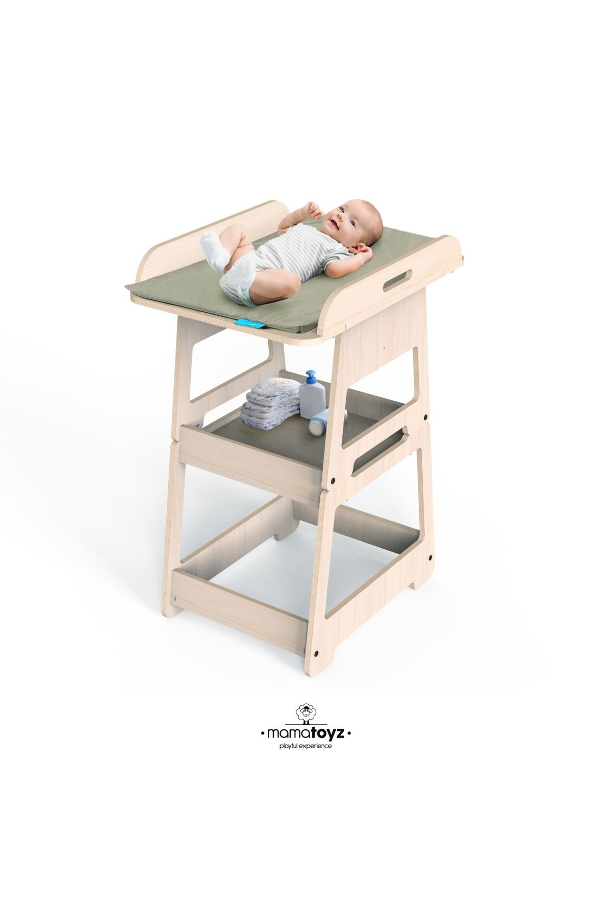 MAMATOYZ-2-in-1 changing table that can be transformed into an activity table, MamaToyz 2