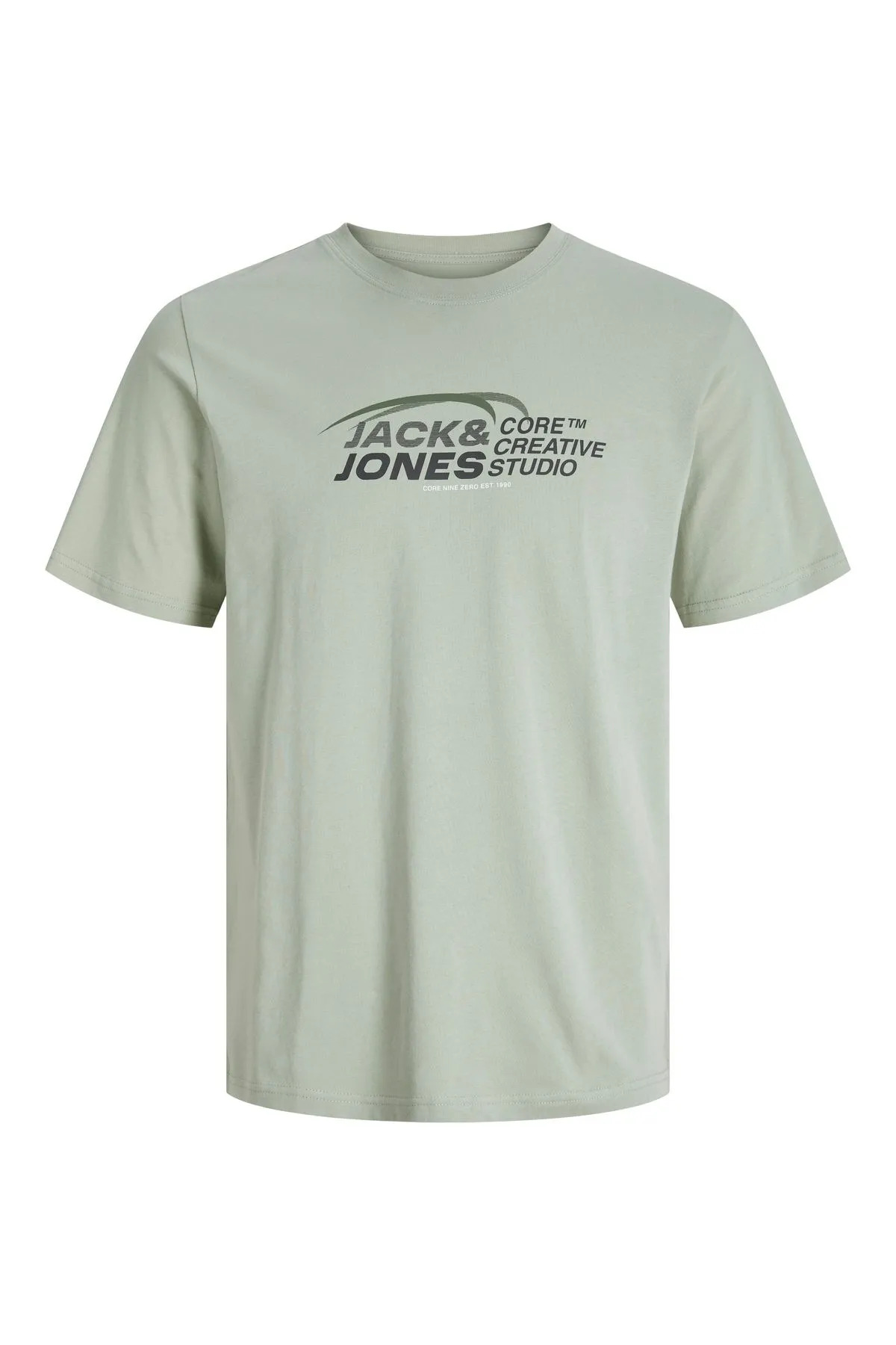 تی‌شرت مردانه طرح Jcotarmac مدل SS Crew Neck Fast Light Green 12276408 جک اند جونز تی شرت Jack & Jones