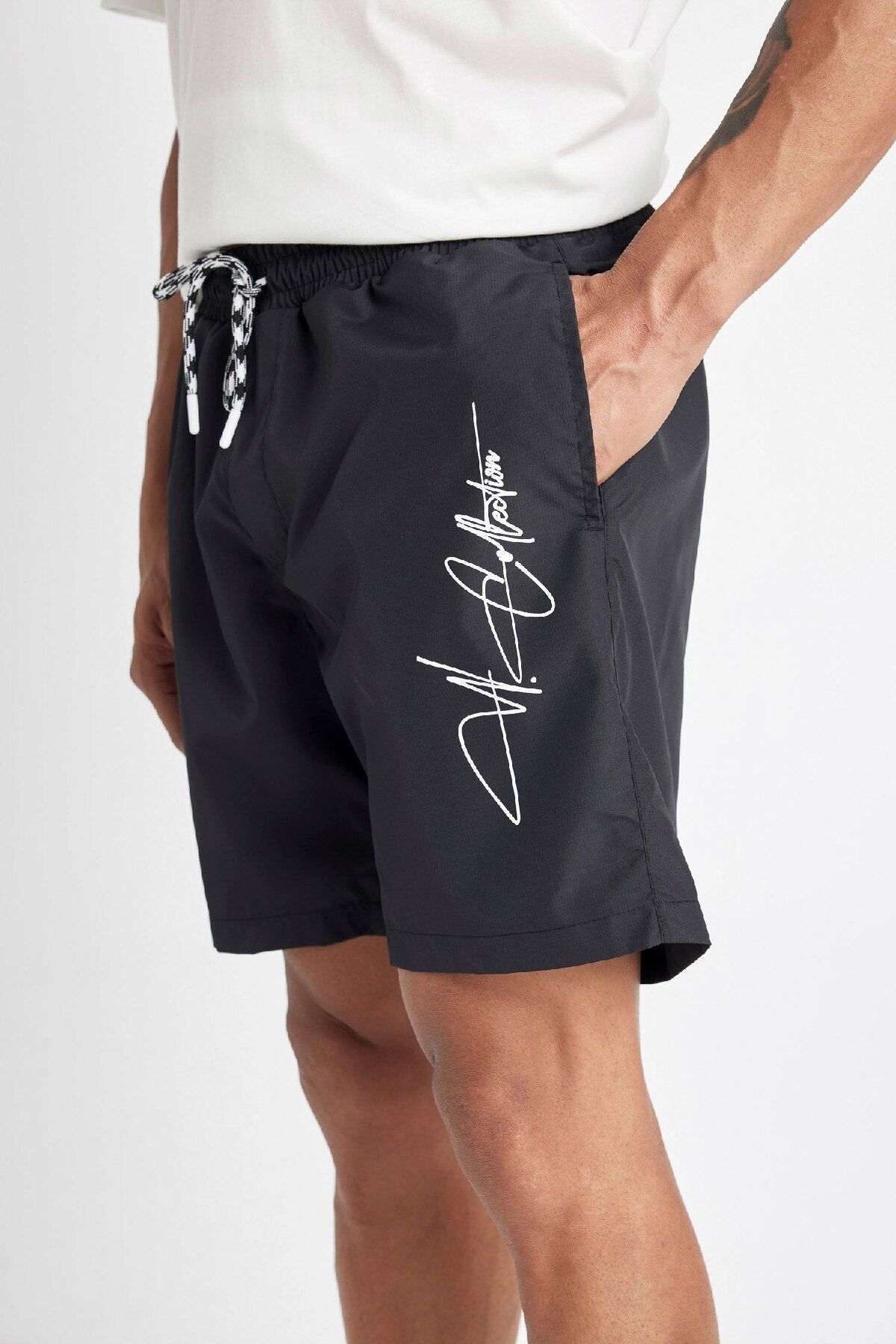 DeFacto-Short Size Regular Fit Sea Shorts - Lined B7255ax24hs 6