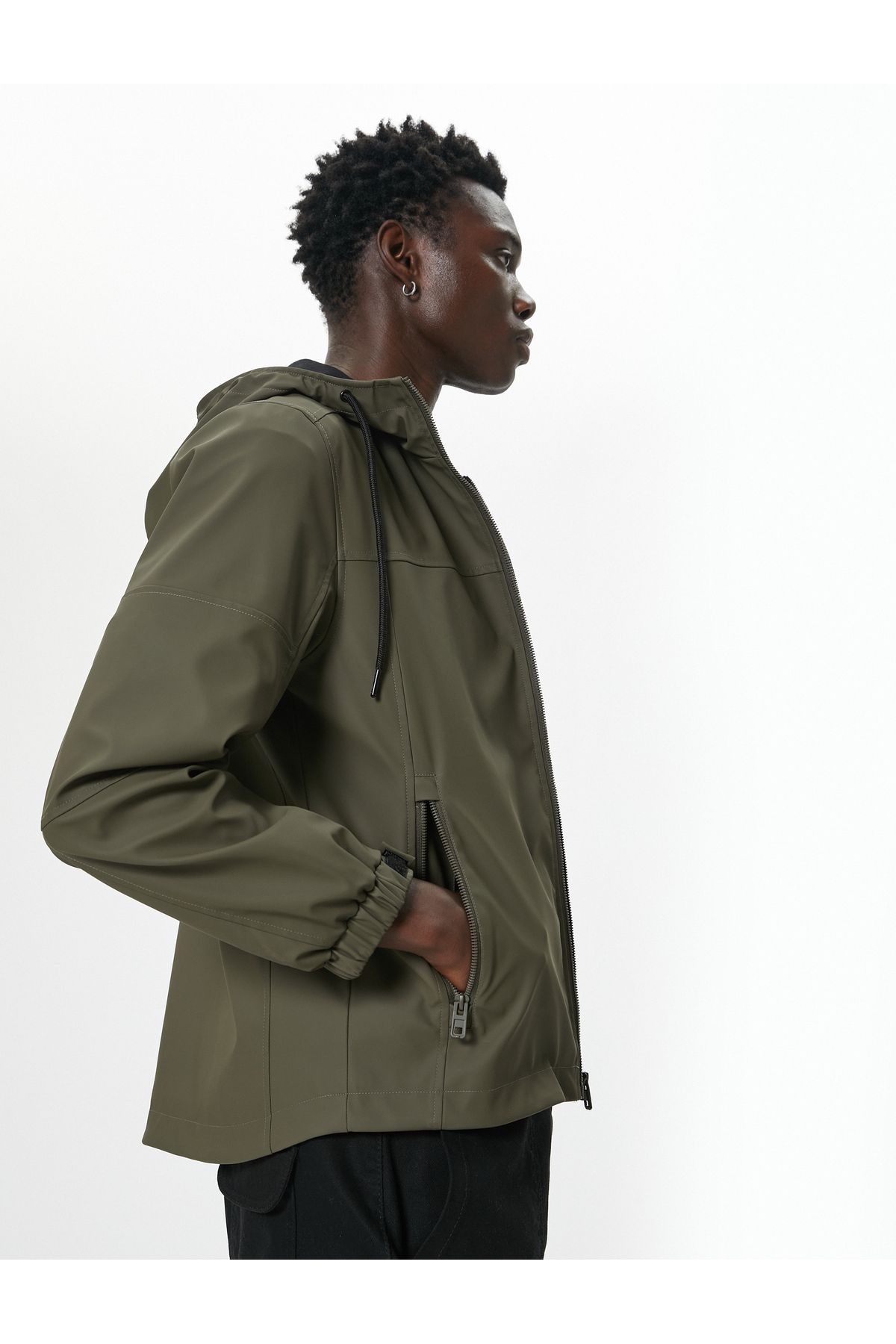 Koton Yeni Sezon Mevsimlik Ceket Slim Fit Fermuarlı